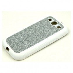 Glitter Design Case for Samsung Galaxy S3 (Silver)